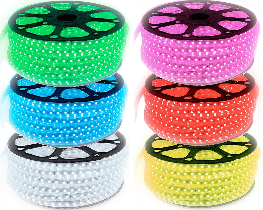 DAJUBHAI® - 30M Led Flexible Strip Light 220V SMD2835 Led Strip 120leds Per Meter Led Strip Light