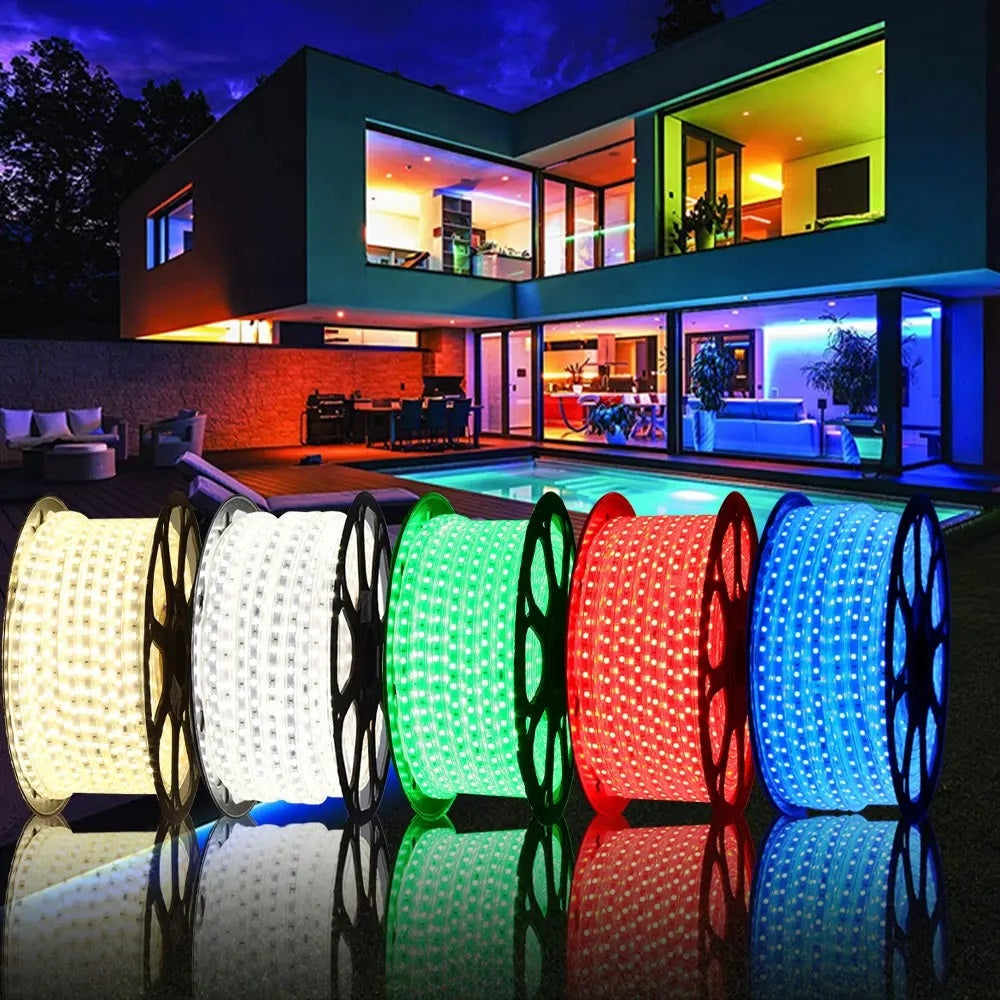 DAJUBHAI® - 30M Led Flexible Strip Light 220V SMD2835 Led Strip 120leds Per Meter Led Strip Light