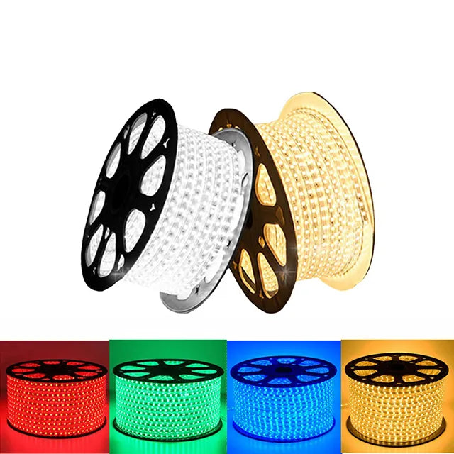 DAJUBHAI® - 30M Led Flexible Strip Light 220V SMD2835 Led Strip 120leds Per Meter Led Strip Light