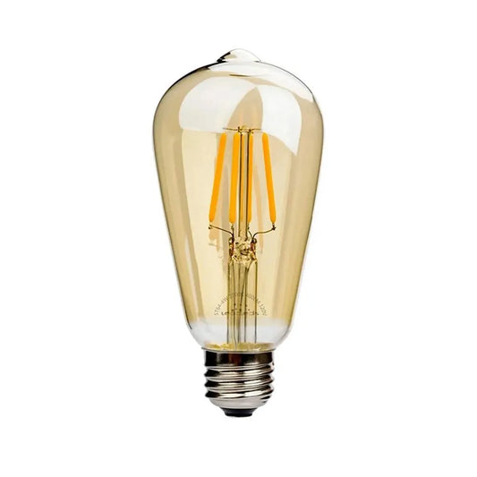 DAJUBHAI® - 4 Watt Led Filament Bulb ST64 E27 Base (Warm White)